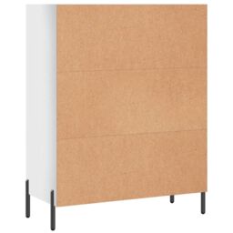 Berkfield Home Shelf Cabinet High Gloss White 69.5x32.5x90 cm Engineered Wood - thumbnail 6