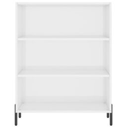 Berkfield Home Shelf Cabinet High Gloss White 69.5x32.5x90 cm Engineered Wood - thumbnail 4