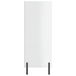 Berkfield Home Shelf Cabinet High Gloss White 69.5x32.5x90 cm Engineered Wood - thumbnail 5