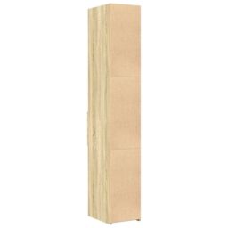 Berkfield Home Highboard Sonoma Oak 30x42.5x185 cm Engineered Wood in Brown - thumbnail 6