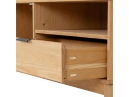 Seconique Corona Rattan 1 Door 1 Drawer TV Unit in Natural - thumbnail 6