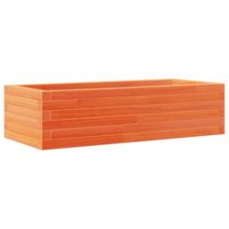 Berkfield Home Decorative Garden Planter Wax Brown 90x40x23 cm Solid Wood Pine - Size: 90 x 40 x 23 cm - thumbnail 3