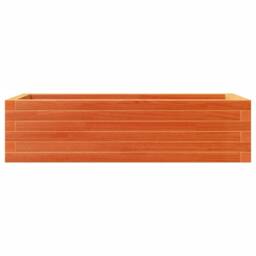 Berkfield Home Decorative Garden Planter Wax Brown 90x40x23 cm Solid Wood Pine - Size: 90 x 40 x 23 cm - thumbnail 5