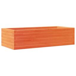 Berkfield Home Decorative Garden Planter Wax Brown 90x40x23 cm Solid Wood Pine - Size: 90 x 40 x 23 cm - thumbnail 7