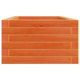 Berkfield Home Decorative Garden Planter Wax Brown 90x40x23 cm Solid Wood Pine - Size: 90 x 40 x 23 cm - thumbnail 6