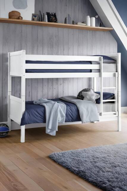 Julian Bowen Bella Bunk Bed in White - Size: Single - image 1