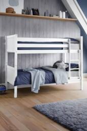 Julian Bowen Bella Bunk Bed in White - Size: Single - thumbnail 1