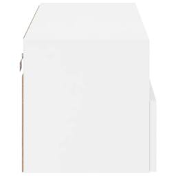 Berkfield Home TV Wall Cabinet White 80x30x30 cm Engineered Wood - Size: 80 x 30 x 30 cm - thumbnail 9