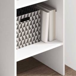 Berkfield Home Book Cabinet White 40x35x180 cm Engineered Wood - Size: 40 x 35 x 180 cm - thumbnail 3