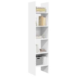 Berkfield Home Book Cabinet White 40x35x180 cm Engineered Wood - Size: 40 x 35 x 180 cm - thumbnail 4