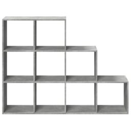 Berkfield Home Room Divider Bookcase 3-Tier Concrete Grey 137.5x29x103.5 cm Engineered Wood - thumbnail 5