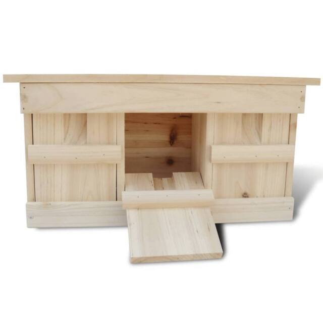 Berkfield Home Sparrow Houses 2 pcs Wood 44x15.5x21.5 cm in Natural - image 1