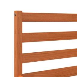 Berkfield Home Bed Frame without Mattress Wax Brown 135x190 cm Double Solid Wood Pine - thumbnail 7