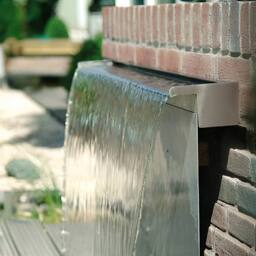 Primrose Stainless Steel Sheer Descent Waterfall Cascade Rear Supply 120cm in Silver - thumbnail 6