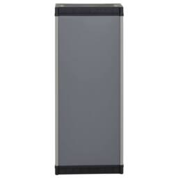 Berkfield Home Garden Storage Cabinet with 1 Shelf Grey & Black 35x40x85 cm - Size: 35 x 40 x 85 cm - thumbnail 5