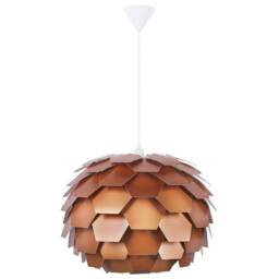 Wyld and Coco Copper Pine Cone Pendant Lamp with Globe Shade - thumbnail 4
