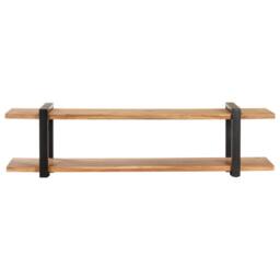 Berkfield Home TV Cabinet 160x40x40 cm Solid Acacia Wood in Brown - Size: 160 x 40 x 40 cm - thumbnail 3