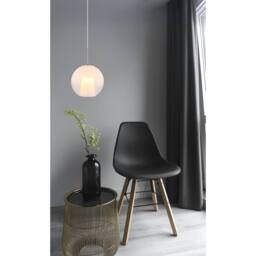 Netlighting Barry 25cm Dome Pendant Nickel Matt Ball Opal Glass Shade 1x E27 in Grey - thumbnail 5