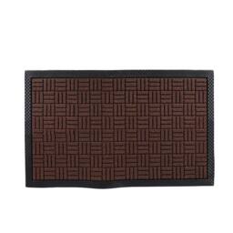 Voltico Textured Coir Doormat with Non-Slip Latex Backing - 40 × 70 cm in Brown - Size: 100 cm diameter - thumbnail 3
