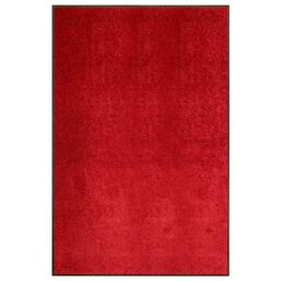 Berkfield Home Doormat Washable Red 120x180 cm - thumbnail 1