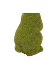 Living and Home Flocked Standing Rabbit Garden Ornament Resin Bunny for Lawn, Patio & Outdoor Decor in Green - thumbnail 7