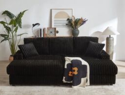HOB Furniture Chicago Luxury Cinema Sofa in Cord in Green - thumbnail 2