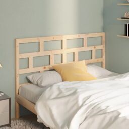 Berkfield Home Bed Headboard 166x4x100 cm Solid Wood Pine in Brown - Size: 166 x 4 x 100 cm - thumbnail 3