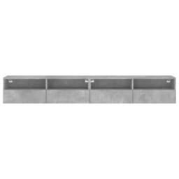 Berkfield Home TV Wall Cabinets 2 pcs Concrete Grey 100x30x30 cm Engineered Wood - Size: 100 x 30 x 30 cm - thumbnail 7