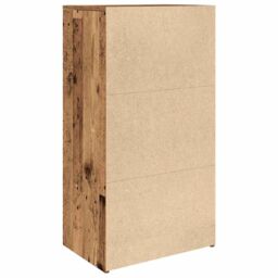 Berkfield Home Sideboard with 6 Drawers Old Wood 50x34x96 cm Engineered Wood in Brown - Size: 50 x 34 x 96 cm - thumbnail 6
