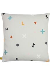Furn Bitsa Symbol Abstract Cushion in Pink - Size: 43 cm x 43 cm - thumbnail 2