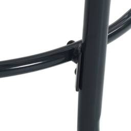 Berkfield Home Patio Table Round Anthracite √ò80x72.5 cm Powder-coated Steel in Dark Grey - Size: 80x72.5 cm - thumbnail 6