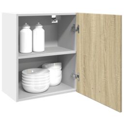 Berkfield Home Wall Mounted Cabinet Lyon Sonoma Oak 50x31x60 cm Engineered Wood in Brown - Size: 50 x 31 x 60 cm - thumbnail 4