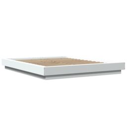 Berkfield Home Bed Frame with LED Lights without Mattress White 160x200cm - Size: 160x200 cm - thumbnail 3