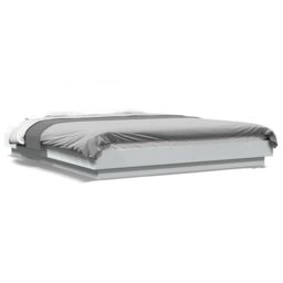 Berkfield Home Bed Frame with LED Lights without Mattress White 160x200cm - Size: 160x200 cm - thumbnail 2