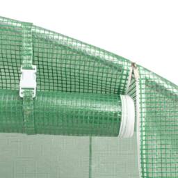 Berkfield Home Greenhouse with Steel Frame Green 6 m¬≤ 3x2x2 m - thumbnail 8