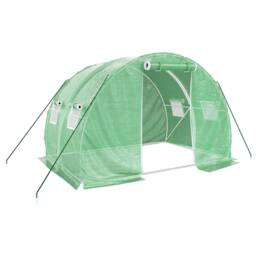 Berkfield Home Greenhouse with Steel Frame Green 6 m¬≤ 3x2x2 m