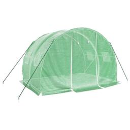 Berkfield Home Greenhouse with Steel Frame Green 6 m¬≤ 3x2x2 m - thumbnail 3