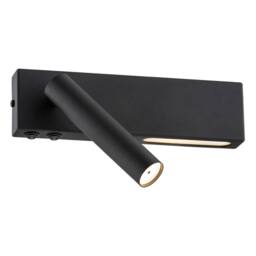 Netlighting Jasper Reading Wall Light Black Structure 3000K