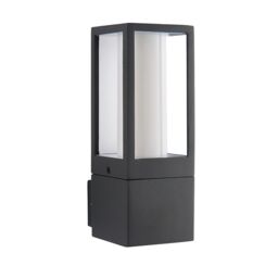 Netlighting Lantern Outdoor Wall Lamp Textured Grey Paint IP44 - thumbnail 2