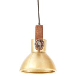 Berkfield Home Industrial Hanging Lamp 25 W Brass Round 19 cm E27 - thumbnail 4