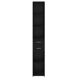 Berkfield Home Highboard Black Oak 30x42, 5x185 cm Engineered Wood - thumbnail 6