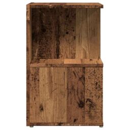Berkfield Home Bedside Cabinets 2 pcs Old Wood 35x35x55 cm Engineered Wood in Brown - Size: 35 x 35 x 55 cm - thumbnail 6