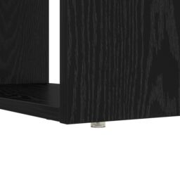 Berkfield Home Desk with Storage Black Oak 113x54x120 cm Engineered Wood - Size: 113 x 54 x 120 cm - thumbnail 8