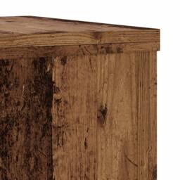 Berkfield Home Plant Stands 2 pcs Old Wood 20x20x30 cm Engineered Wood in Brown - Size: 20 x 20 x 30 cm - thumbnail 8