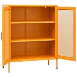 Berkfield Home Storage Cabinet Mustard Yellow 80x35x101.5 cm Steel - thumbnail 4