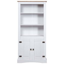 Berkfield Home Cupboard Mexican Pine Corona Range White 80x40x170 cm - Size: 80 x 40 x 170 cm - thumbnail 2