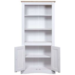 Berkfield Home Cupboard Mexican Pine Corona Range White 80x40x170 cm - Size: 80 x 40 x 170 cm - thumbnail 3