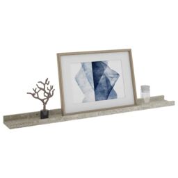 Berkfield Home Wall Shelves 4 pcs Concrete Grey 80x9x3 cm - Size: 80 x 9 x 3 cm - thumbnail 3