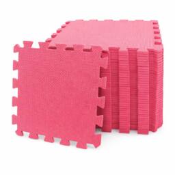 M.Y Pink Foam Baby Play Mat Floor Tiles 29x29 in Baby Pink - Size: 1 Pack