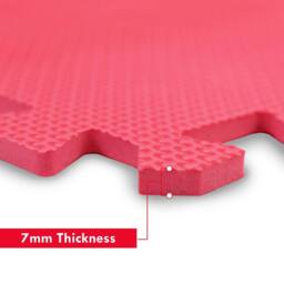 M.Y Pink Foam Baby Play Mat Floor Tiles 29x29 in Baby Pink - Size: 1 Pack - thumbnail 3